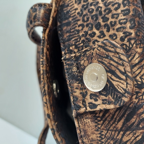 Animal Print Fabric Small Satchel - Picture 8 of 12